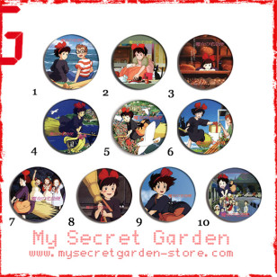 Kiki's Delivery Service 魔女の宅急便 Anime Pinback Button Badge Set 1a or 1b ( or Hair Ties / 4.4 cm Badge / Magnet / Keychain Set )